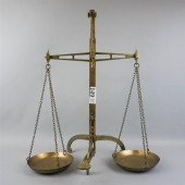 ANTIQUE BRASS SCALE, W&T AVERY