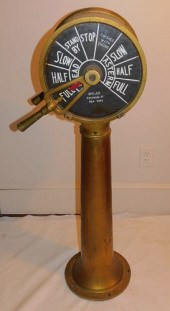 ANTIQUE BRASS SHIPS TELEGRAPHL