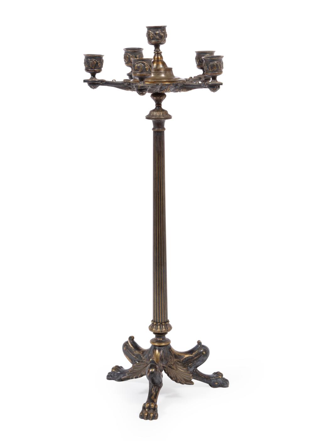 ANTIQUE BRASS SIX-LIGHT