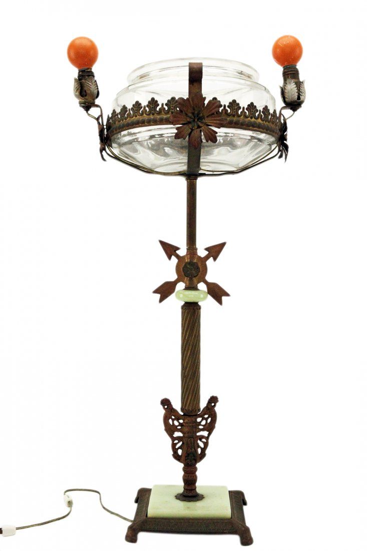 ANTIQUE BRASS STANDING