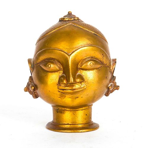 ANTIQUE BRASS TEMPLE ALTAR