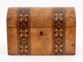 ANTIQUE BRITISH INLAID BURL WO