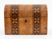 ANTIQUE BRITISH INLAID BURL WO