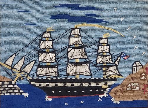 ANTIQUE BRITISH SAILOR'S SHIP