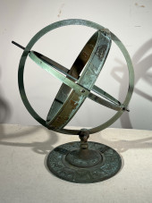 ANTIQUE BRONZE ARMILLARY SPHER