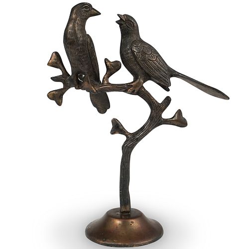 ANTIQUE BRONZE BIRDS ON