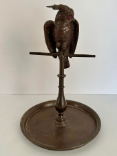 ANTIQUE BRONZE COCKATIEL BIRD