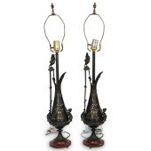ANTIQUE BRONZE CONVERTED EWER