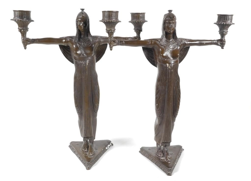 ANTIQUE BRONZE EGYPTIAN REVIVAL