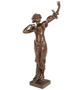 ANTIQUE BRONZE FEMALE NUDE SNA