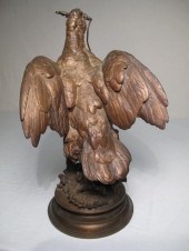 Antique bronze figural titled