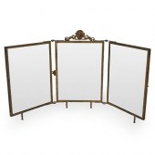ANTIQUE BRONZE FOLDING VANITY
