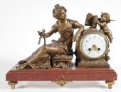 ANTIQUE BRONZE FRENCH MANTEL C