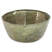 ANTIQUE BRONZE KHMER BOWLDESCR