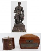 ANTIQUE BRONZE SCULPTURE TOGET