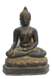 ANTIQUE BRONZE SEATED SUKHOTHA