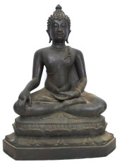 ANTIQUE BRONZE SEATED SUKHOTHA