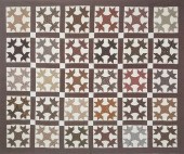 ANTIQUE BROWN CALICO OAK LEAF