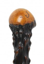 ANTIQUE BURL WOOD WALKING STIC