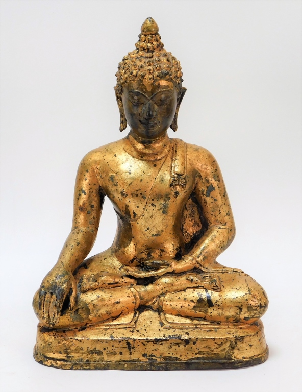 ANTIQUE BURMESE GILT BRONZE