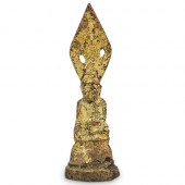 ANTIQUE BURMESE GILT BRONZE VO