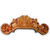 ANTIQUE BURMESE GILT WOOD PLAQ