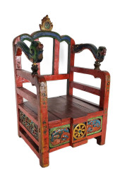 ANTIQUE BURMESE POLYCHROME PAI