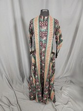Antique c1850 Wool Challis Wra