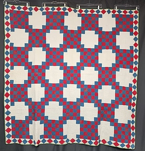 Antique c1880 Red, White, and