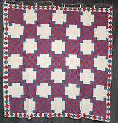 Antique c1880 Red, White, and