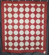 Antique c1880 Snow ball quilt