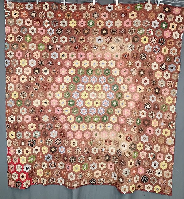 Antique c1890 Medallion Hexagon