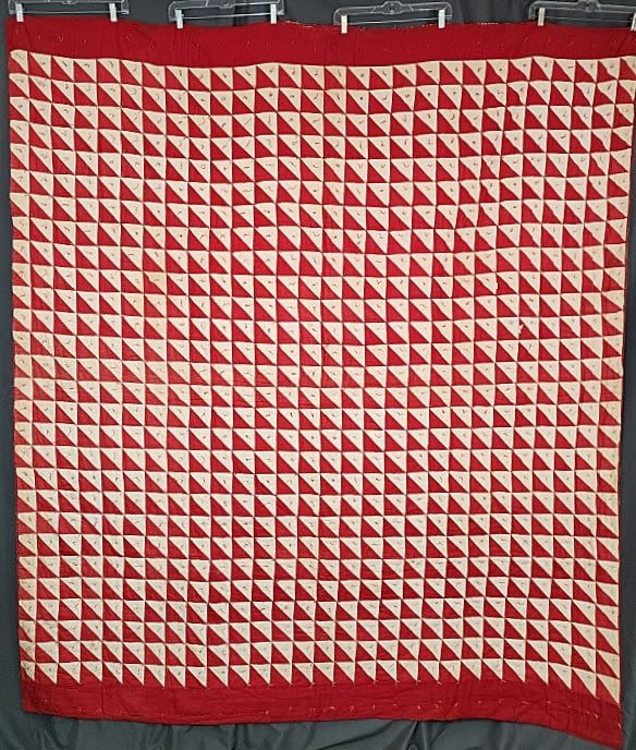 Antique c1890 Red and White