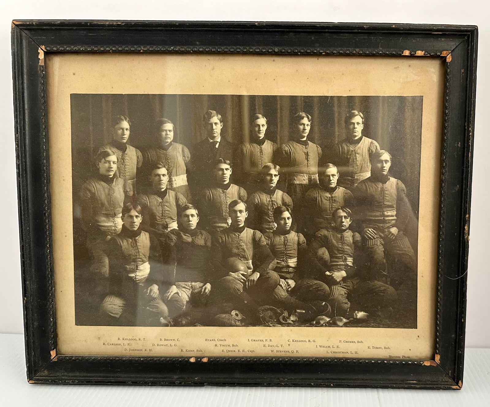 ANTIQUE C1900 COLLèGE FOOTBALL TEAM
