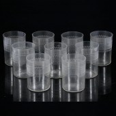 ANTIQUE C.1900 SET OF 9 CLEAR