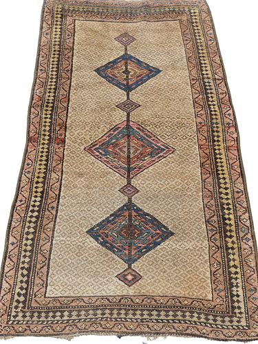 ANTIQUE CAMEL HAIR SERAB RUGAntique