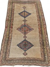 ANTIQUE CAMEL HAIR SERAB RUGAn