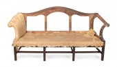 ANTIQUE CAMELBACK SOFA LATE 18