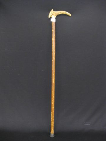 Antique Cane horn handle 32''.