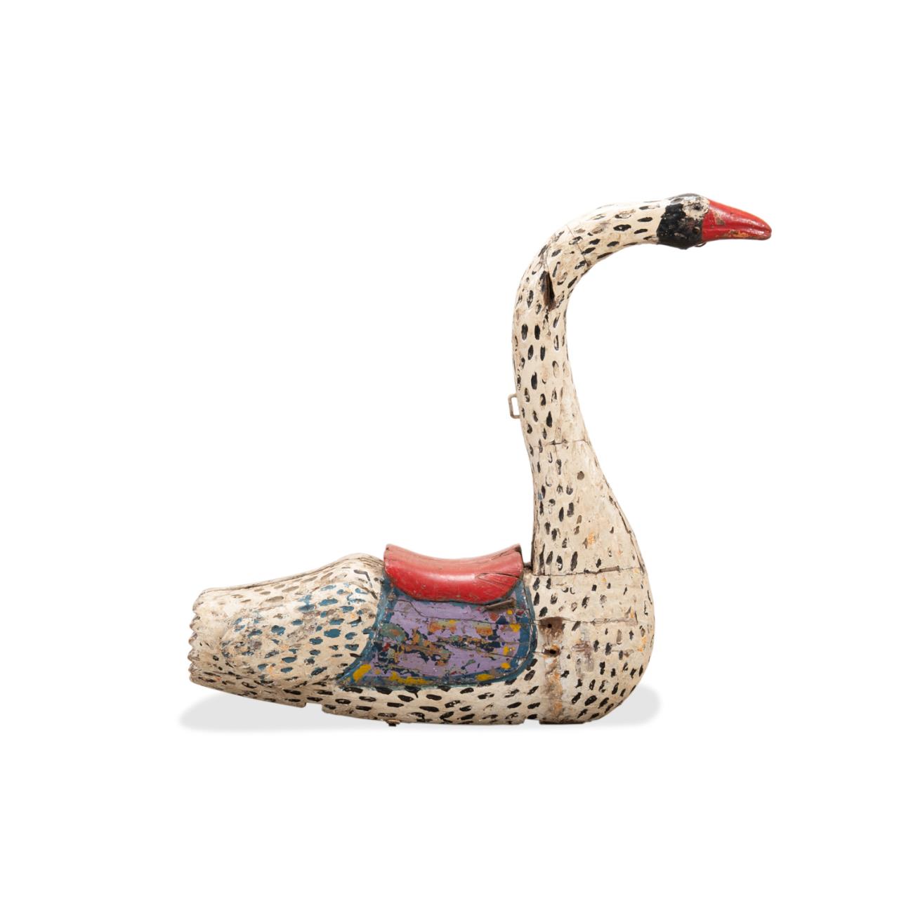 ANTIQUE CAROUSEL POLYCHROME SPOTTED