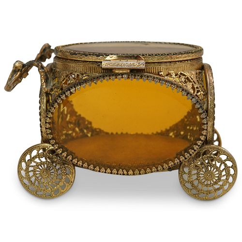 ANTIQUE CARRIAGE FILIGREE JEWELRY