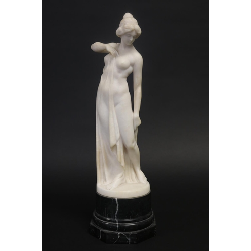 Antique carved alabaster figure