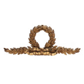 ANTIQUE CARVED AND GILT LAUREL
