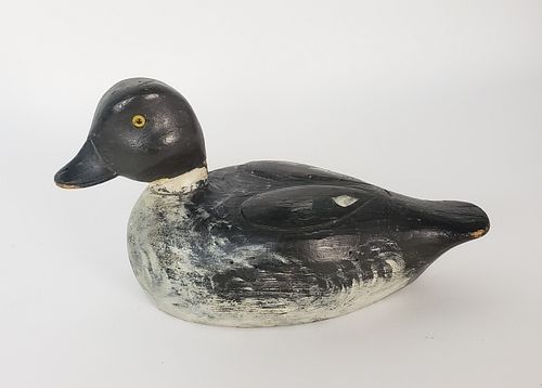 ANTIQUE CARVED AND PAINTED