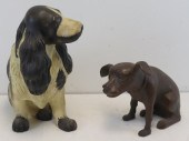 ANTIQUE CARVED AND PAINTED WOO