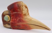 ANTIQUE CARVED AVIAN SKULL. Wi