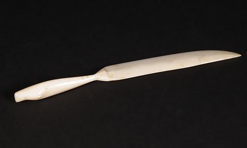 ANTIQUE CARVED BELUGA WHALE