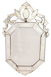 ANTIQUE CARVED & ETCHED VENETI