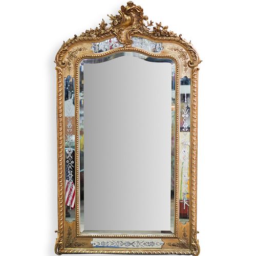 ANTIQUE CARVED GILT WOOD MERCURY