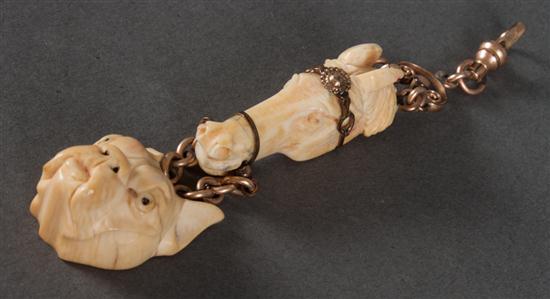 Antique carved ivory and
